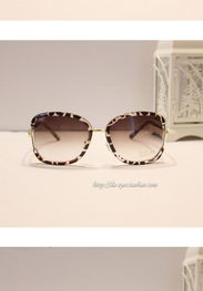 熱風專柜小香風新款太陽眼鏡 豹紋墨鏡引領時尚，女款大框防紫外線更貼心